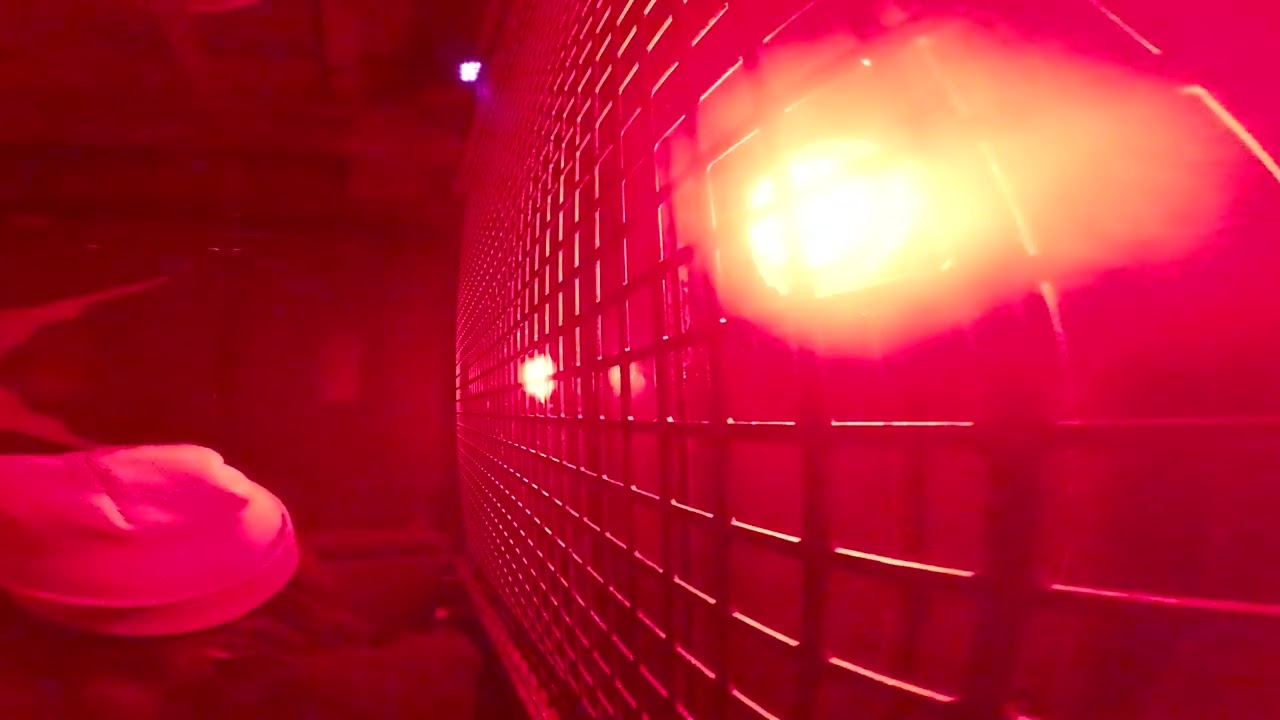 Guardians of the Galaxy Mission Breakout Free Ride Side wall & lights View POV DCA Anaheim, 2/3/2024