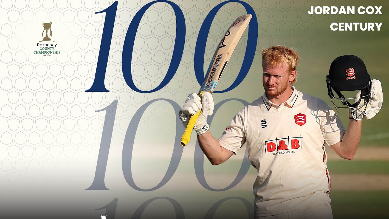 💯 JORDAN COX HIGHLIGHTS | Watch his stunning century