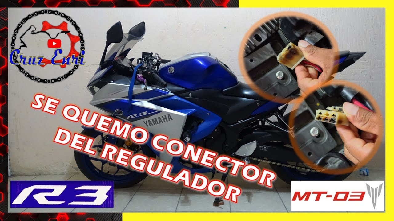 🔧Yamaha R3 🏍️ CONECTOR REGULADOR SE QUEMO | ORDE DE LOS CABLES