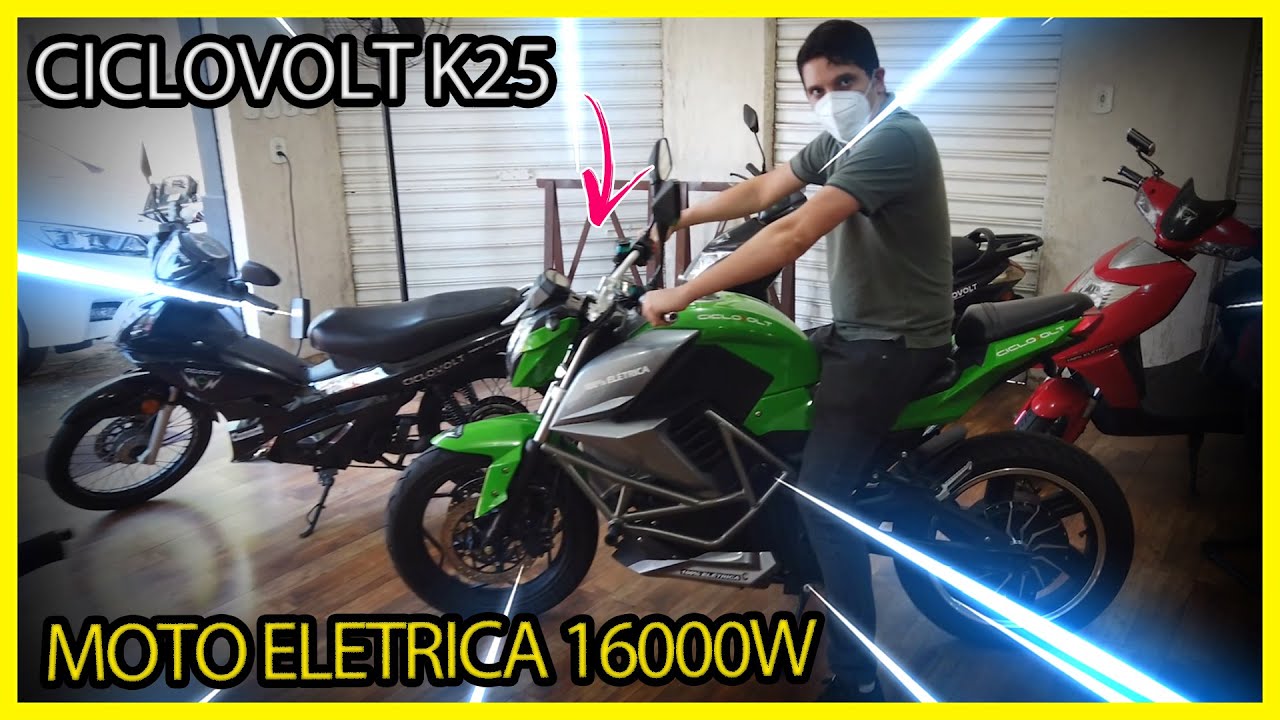 Ciclovolt K25 - Moto eletrica 16000w de potencia / 120km/h [Testamos] #Lab021