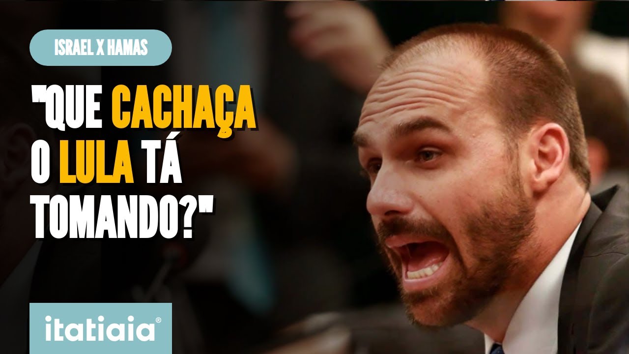 EDUARDO BOLSONARO CRITICA LULA POR OPINIÃO SOBRE ISRAEL: 