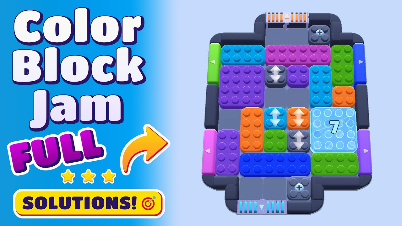 Color Block Jam Level 412 Full Solution | Every Puzzle Solved! 🎯