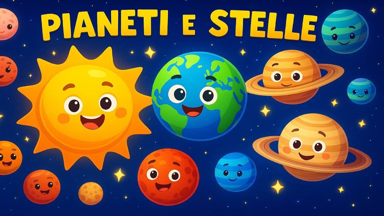 Pianeti e Stelle – Canzone Educativa Spaziale per Bambini 🚀✨