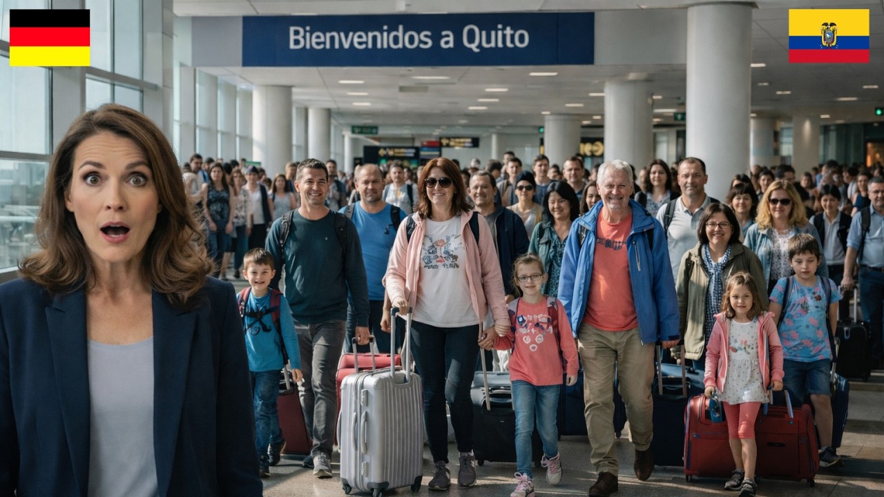 Familia alemana desata fiebre por Ecuador; récord en Aeropuerto Internacional Mariscal Sucre