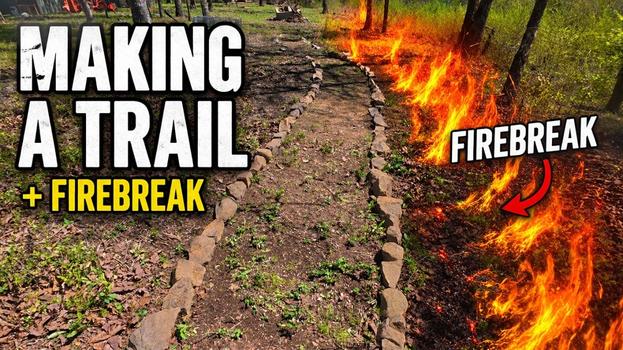 Using Natural Rocks to Build a Trail (And a Firebreak)