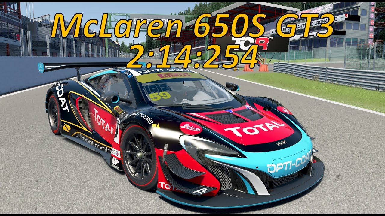 McLaren 650S GT3 - Spa World Record 2:14:254 - Assetto Corsa
