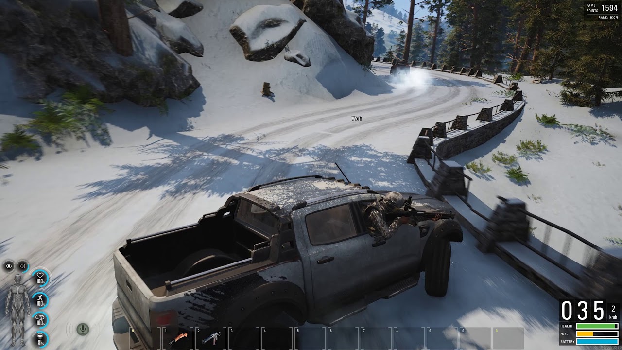 SCUM Car chase