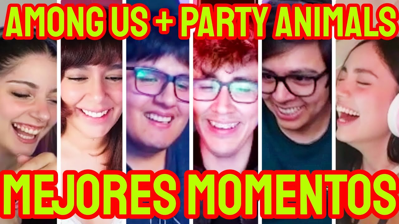 MEJORES MOMENTOS DAARICK MARY ANTHONY JULI CONTER LOCOCHON Y ARI JUGANDO AMONG US + PARTY ANIMALS