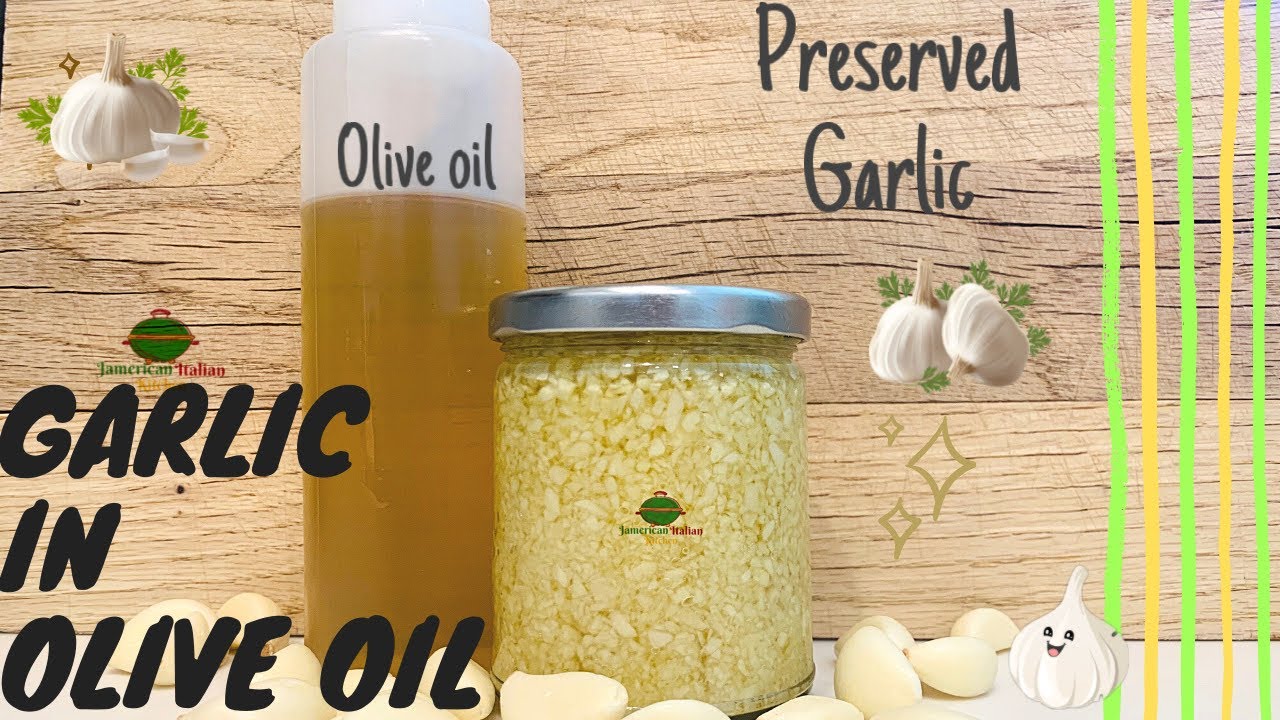 How to Preserved Garlic | Garlic Soak in olive oil | quick and easy