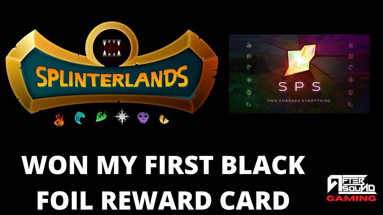 WON MY FIRST BLACK FOIL REWARD CARD (SPLINTERLANDS)