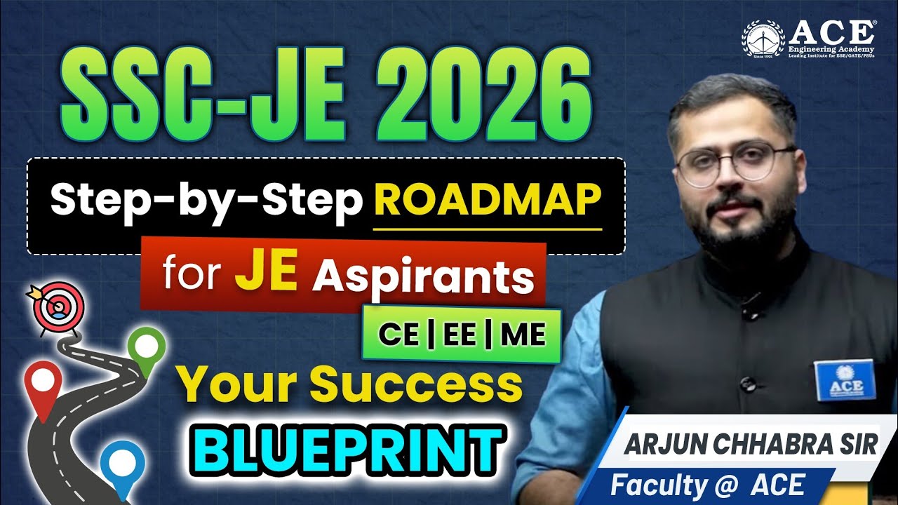 SSC JE 2026 | Step-by-Step Roadmap for JE Aspirants | Your Success Blueprint | ACE Online