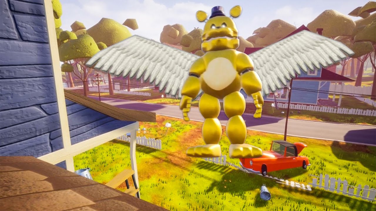 This FLYING FREDBEAR is TERRIFYING in Hello Neighbor!