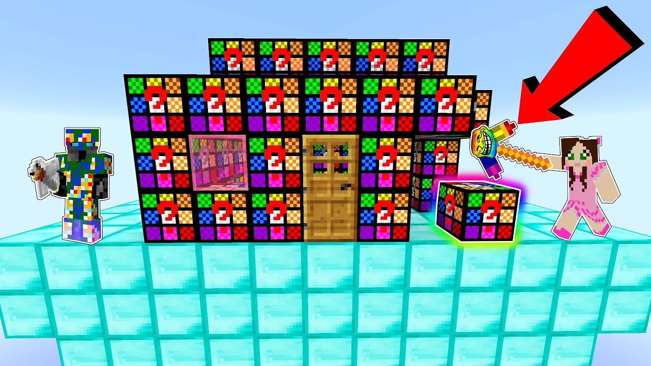 Minecraft: TROLL LUCKY BLOCK HOUSE INVADERS!!! - Modded Mini-Game