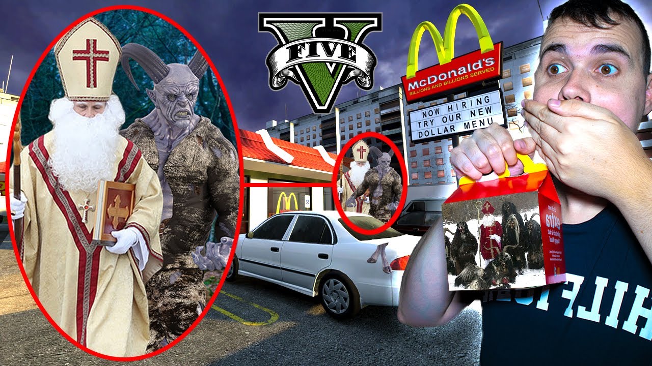 HAAL NOOIT EEN HAPPY MEAL VAN KRAMPUS OM 3 UUR 'S NACHTS..! || GTA 5 #281