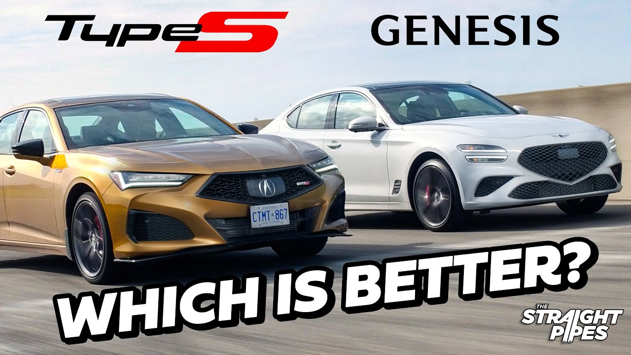 Acura TLX Type S 2022 года против Genesis G70 3.3T Sport