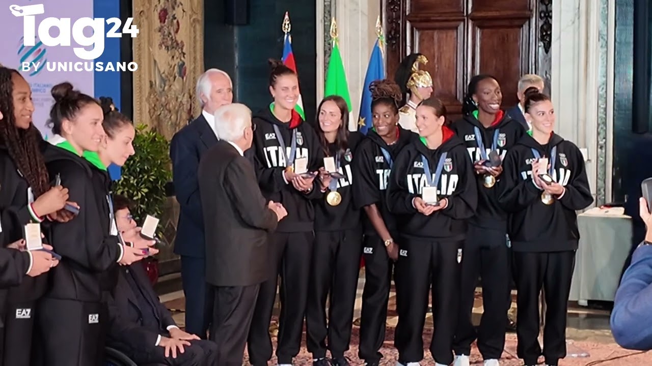 Mattarella premia i vincitori delle medaglie e i quarti posti alle Olimpiadi di Parigi 2024