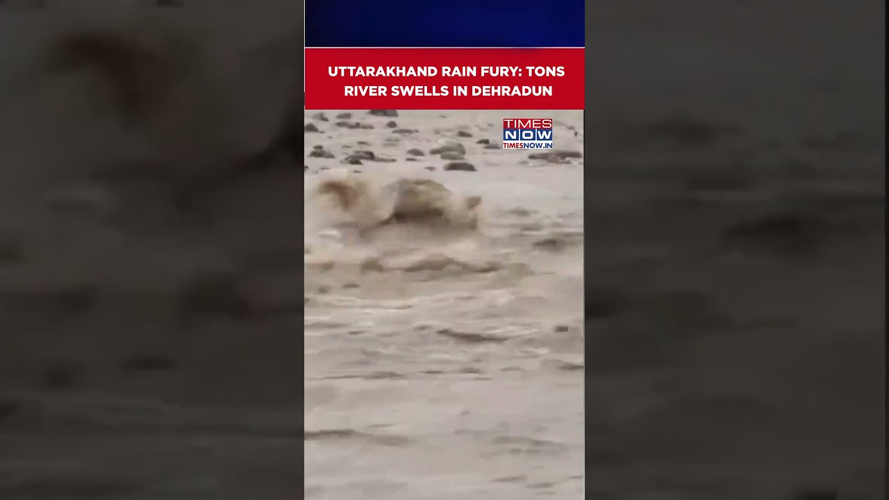 Uttarakhand: Tons River Swells Amid Heavy Rainfall In Dehradun, Watch Shocking Footage #shorts