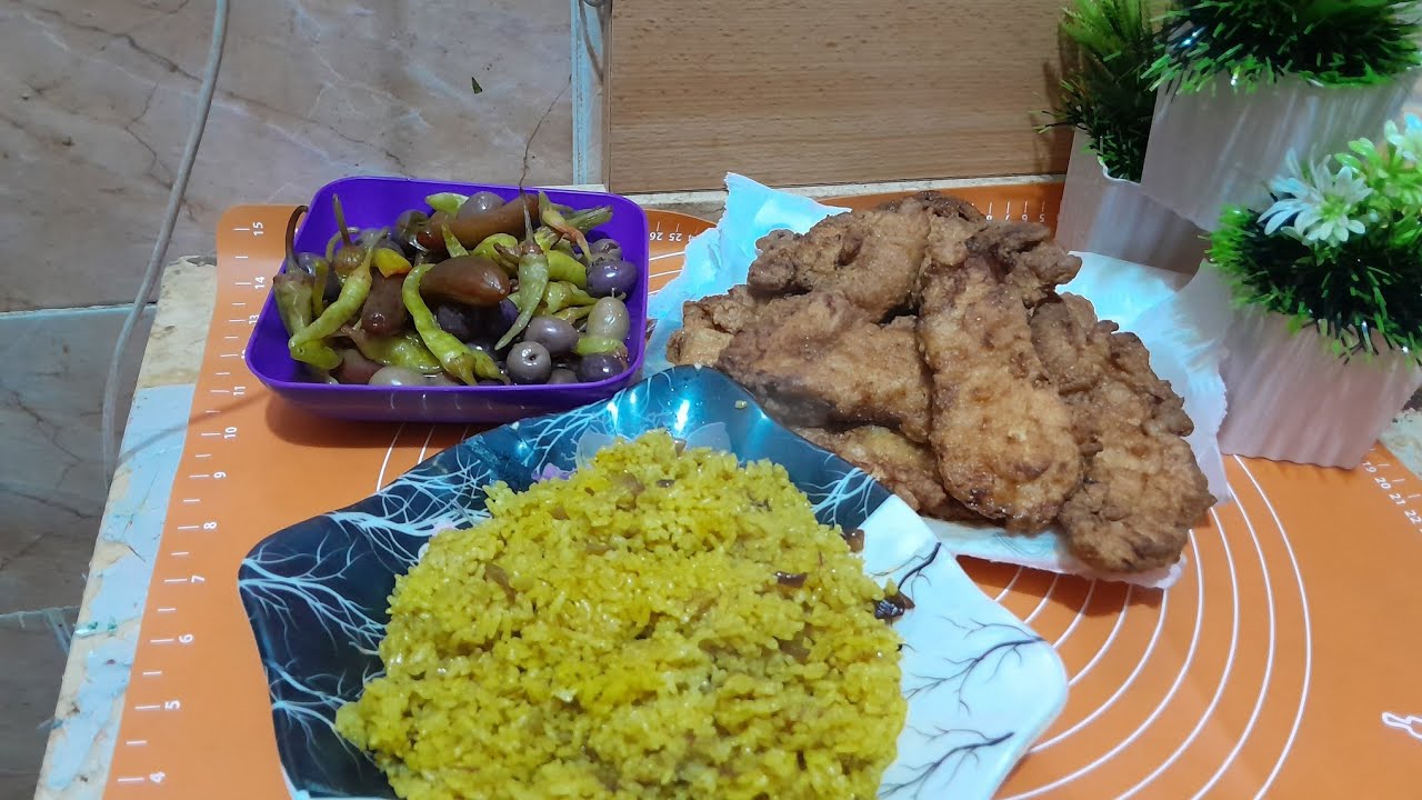 اسهل واحلى طريقه بانيه مع رز اصفر بلدي