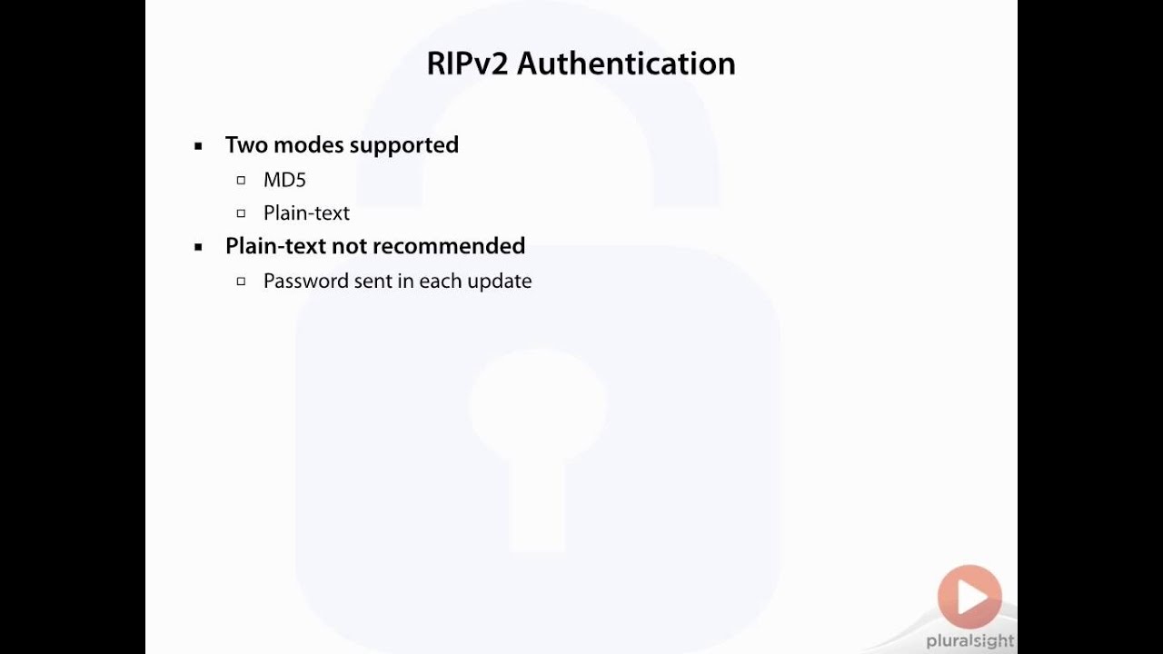 Basic RIPv2 Configuration and Authentication Overview