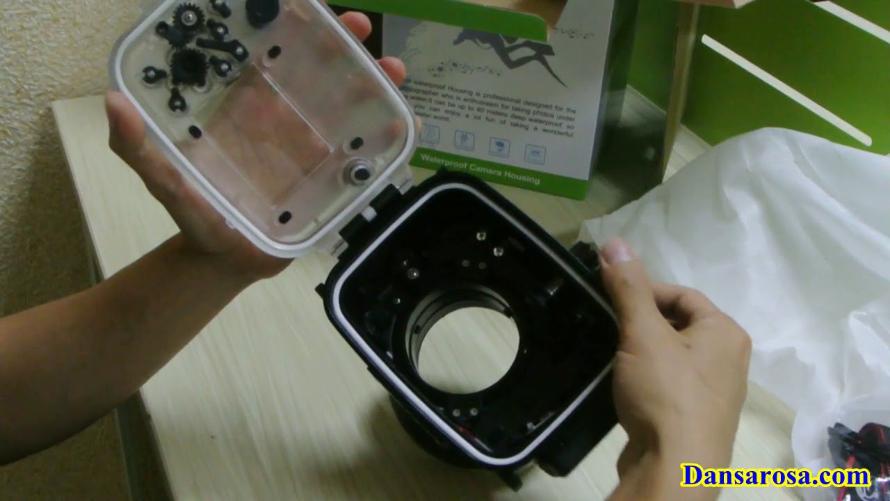 40M Meikon Canon EOS M6 Underwater Housing Waterproof Case