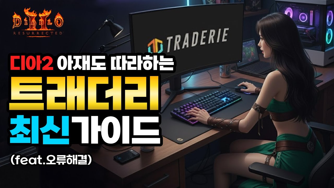 [쉬운 설명] 컴맹 아재도 따라하는 디아2 트레더리 거래 방법 최신버전 (feat. cpu100%, 랙, 알림소리 오류해결)