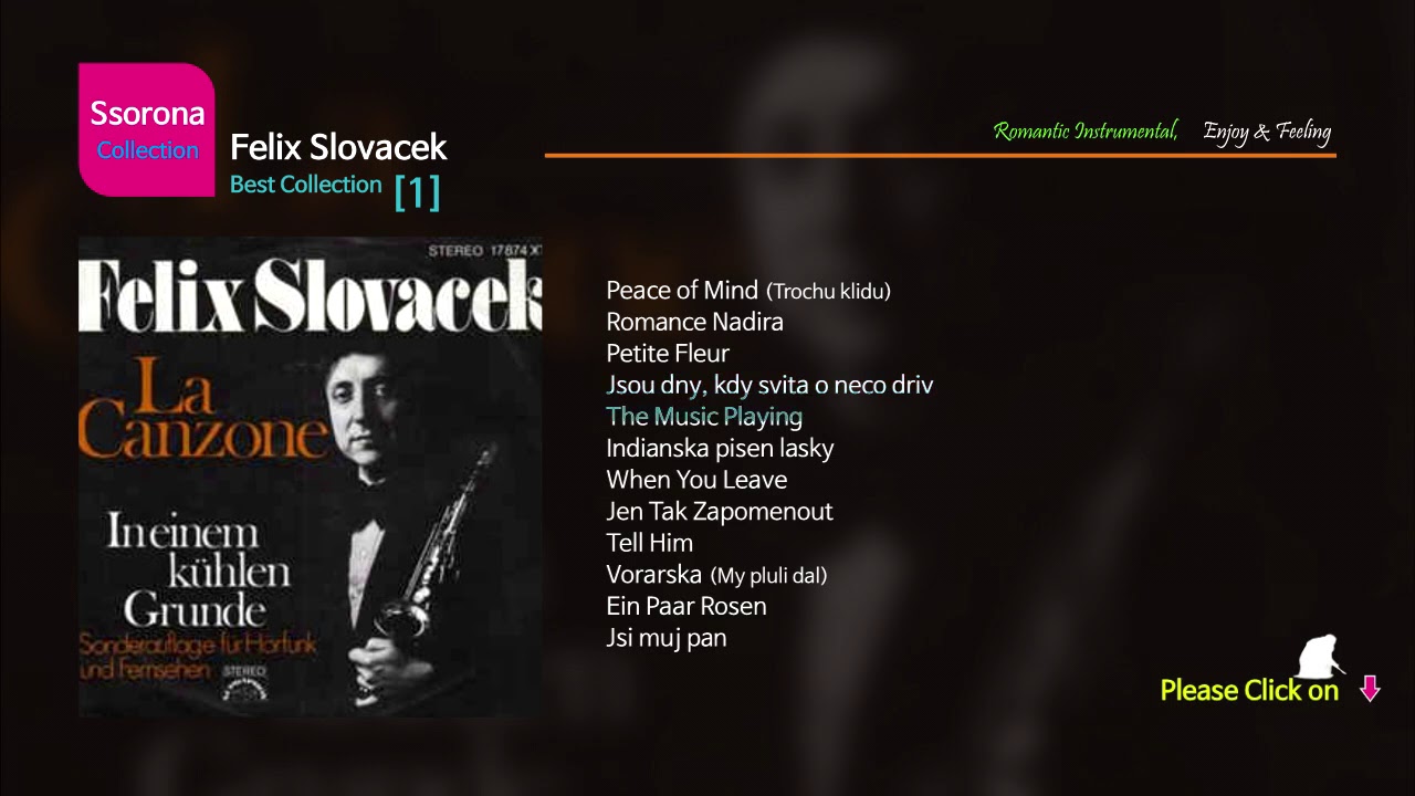 B-391 Felix Slovacek [Best Collection 01].....LP Style 12 Tracks