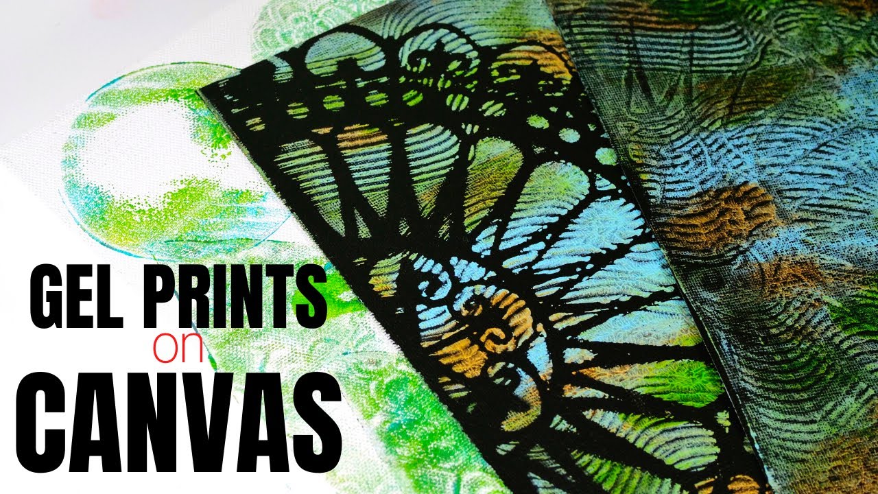 Looking for Unique Surfaces for Gel Printing? Try Gelli Printing on Canvas | Technique Tutorial