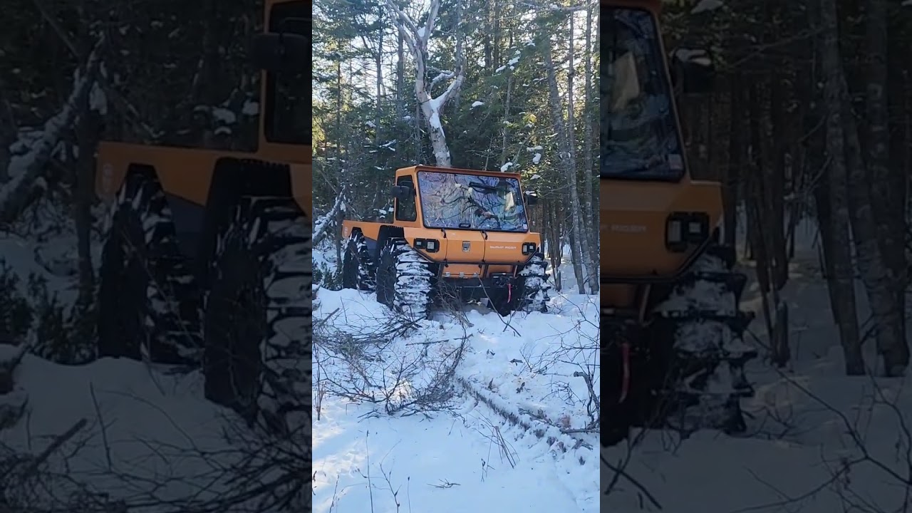 Climbing trees with the Swamp Rider while creating an obstacle track 