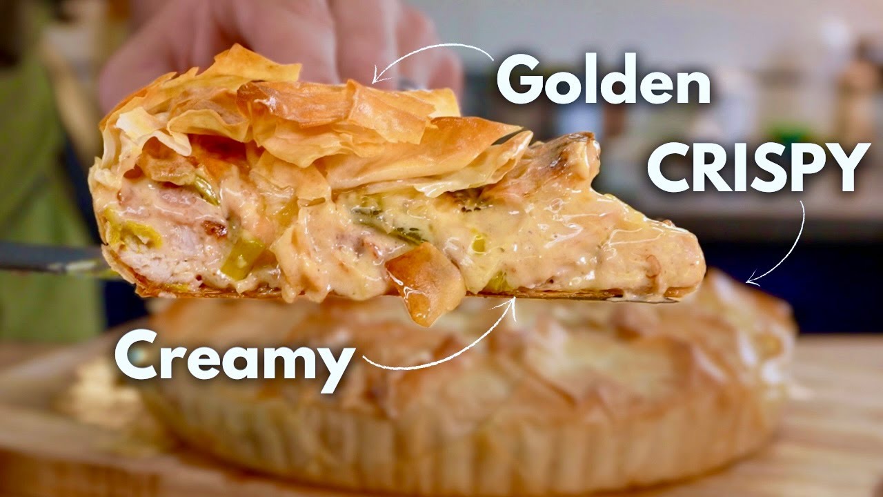 Creamy Chicken Filo Pie Recipe | Easy Dinner