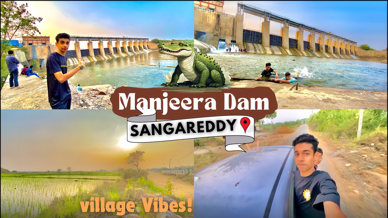 Manjeera Dam Sangareddy😳| Medak District📍| (Crocodile/Dam) |HYDERABAD| MD Ayaan vlogs |