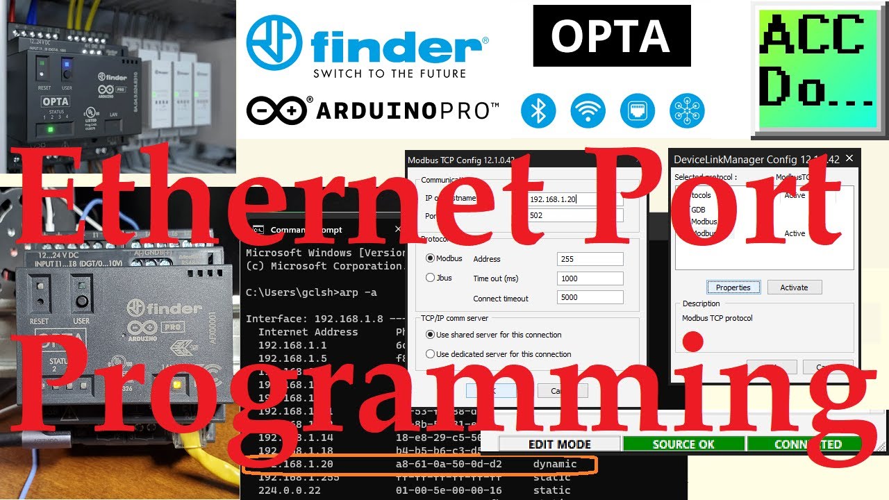 Раскройте истинный потенциал Arduino OPTA: программирование Ethernet стало проще.