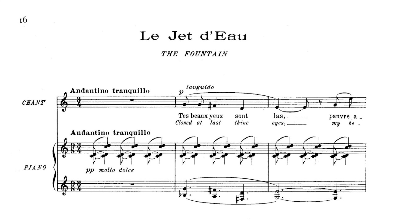 Claude Debussy - 5 Poèmes de Baudelaire (with score)