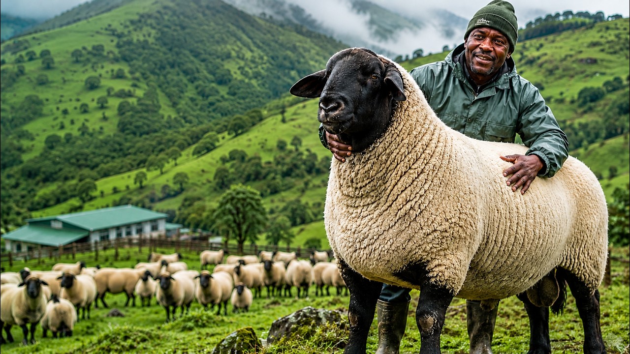 How He Makes Profit Keeping the BIGGEST! Sheep : Hampshire-Down