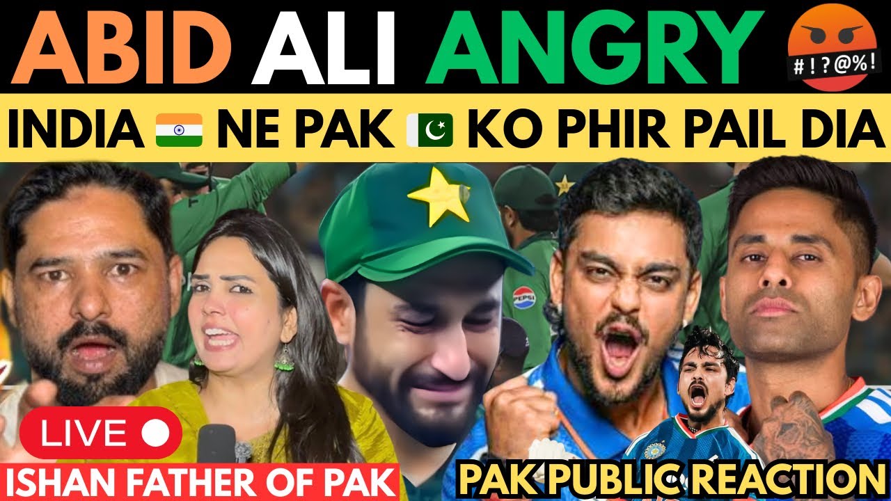 Pak Public Live Crying Reaction ! Ind🇮🇳 Ne Pak Ko Pail Dia 🤣 T20 Wc 2026 Ishan 77(49) Father Of Pak 