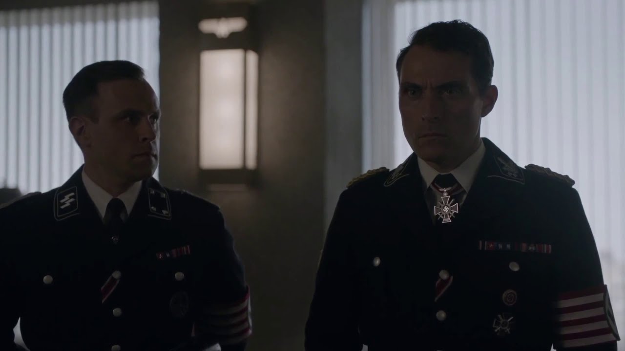 Heusmann announces Hitler's death - The Man in the High Castle S2E9