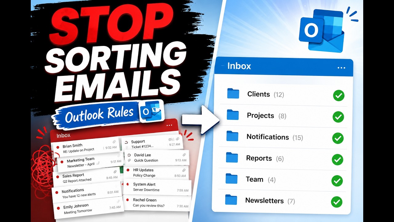 Stop Sorting Emails Manually, Outlook Rules Do It For You
