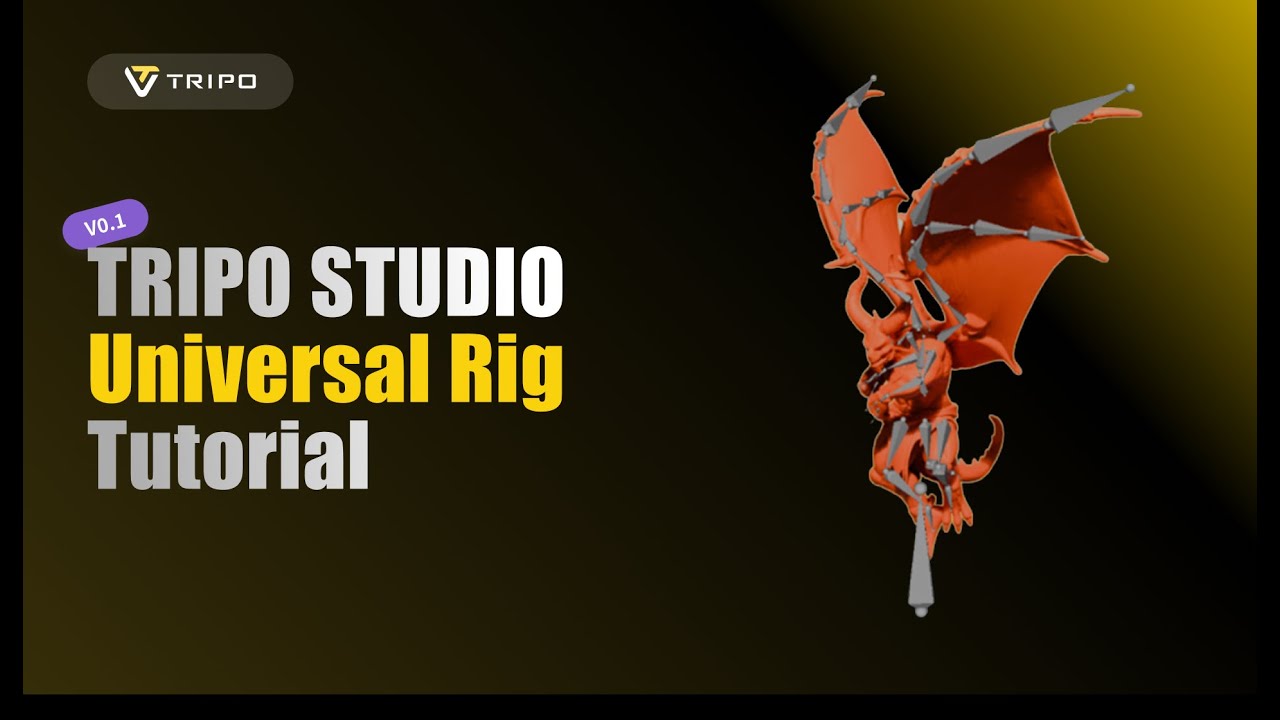 🎥 Tripo Studio Tutorial | Universal Rig