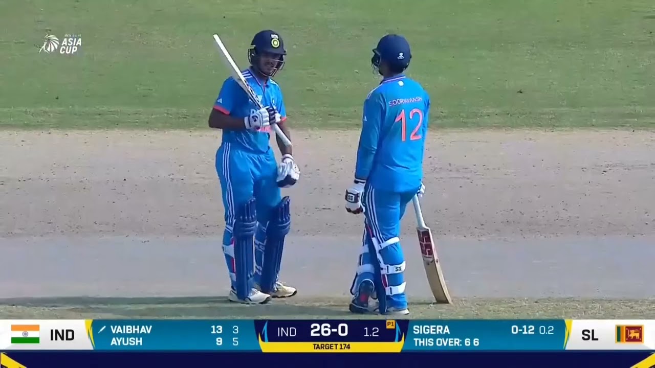Vaibhav Suryavanshi Ki Jabardast Batting Asia Cup Mein Sri Lanka Ke Khilaf | Full Highlights