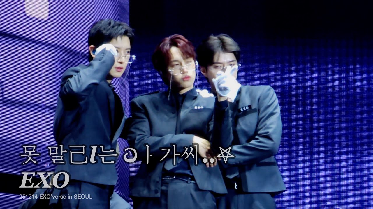 [4K] 251214 EXO 잘자요 아가씨🌙🎀 챌린지 찬열 카이 세훈 / EXO'verse 엑소 팬미팅 2회차 직캠