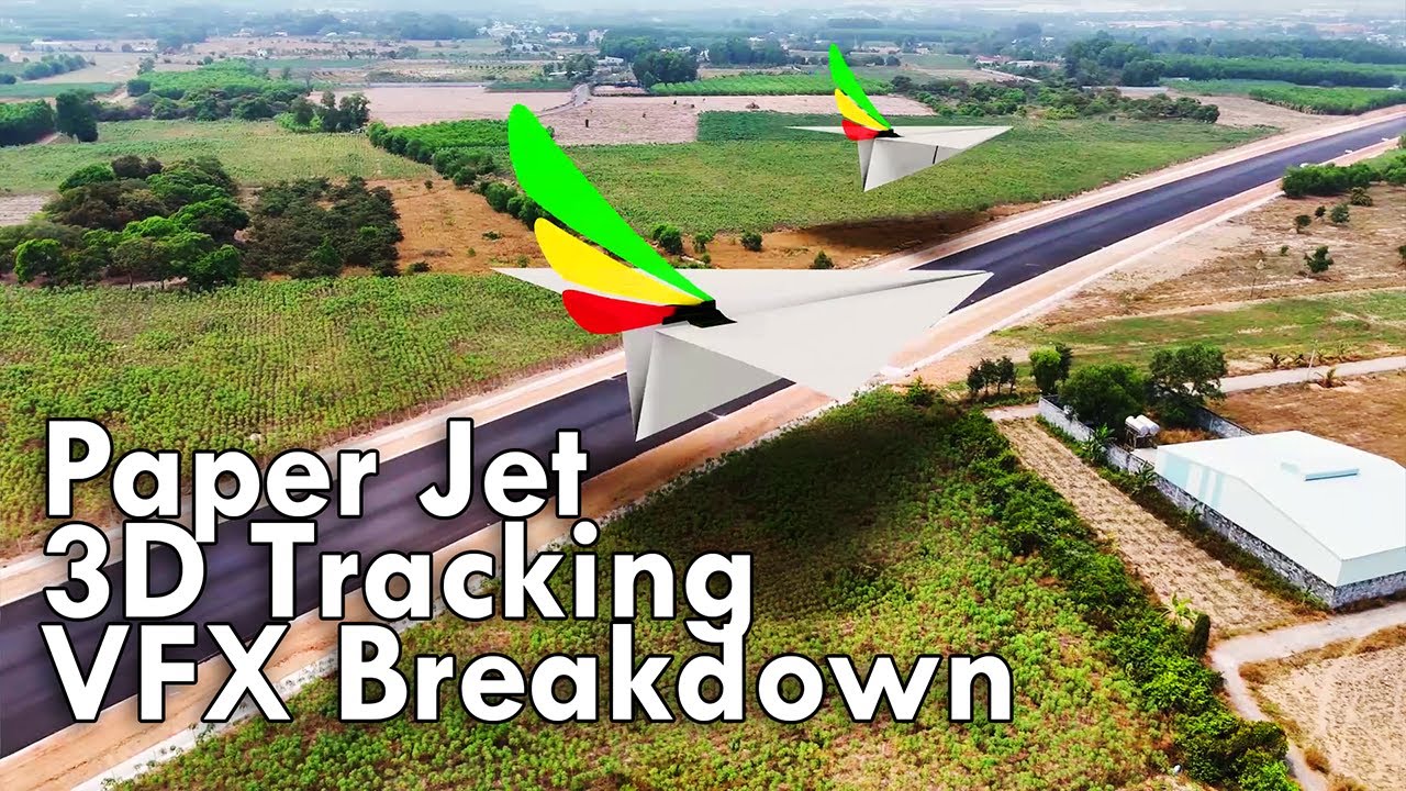 Paper Jet | 3D Camera Tracking VFX Breakdown  | Ztabor Studio
