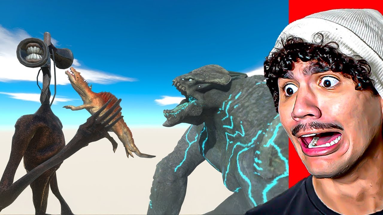 Não Seja Pego pelo Siren Head e Resgate o Godzilla - Animal Revolt Battle Simulator