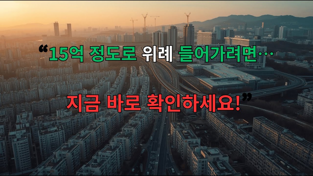 위례 트램·신사선·복정역 개발 + 대형병원 입주! 지금 15억 내외로 진입 가능한 북위례 아파트