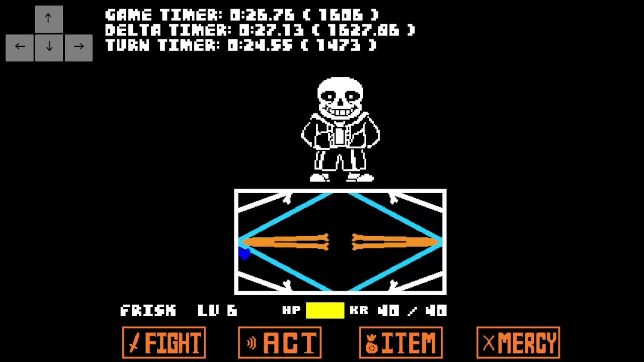 UNDERTALE Hard mode Sans by Siki Death RTA 33.90 !