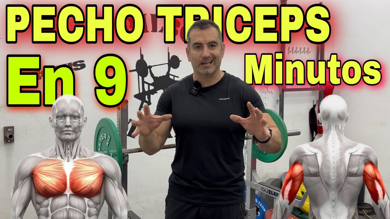 PECTORAL Y TRICEPS - ENTRENAMIENTO CON EL METODO BILBO EN SOLO 9 minutos