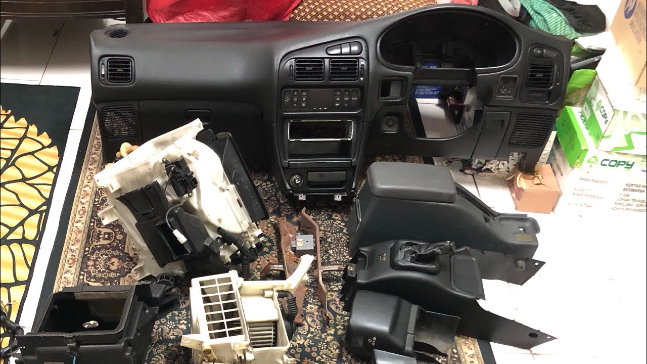 Dashboard Mitsubishi Evo Hitam Original Complete Digital Aircond