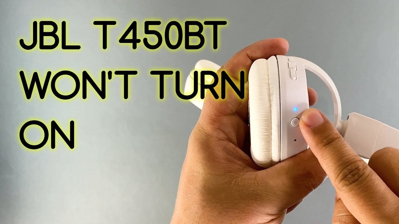 How To Fix JBL Bluetooth Headset (T450BT) That Won&rsquo;t Turn On or Respond After Charging