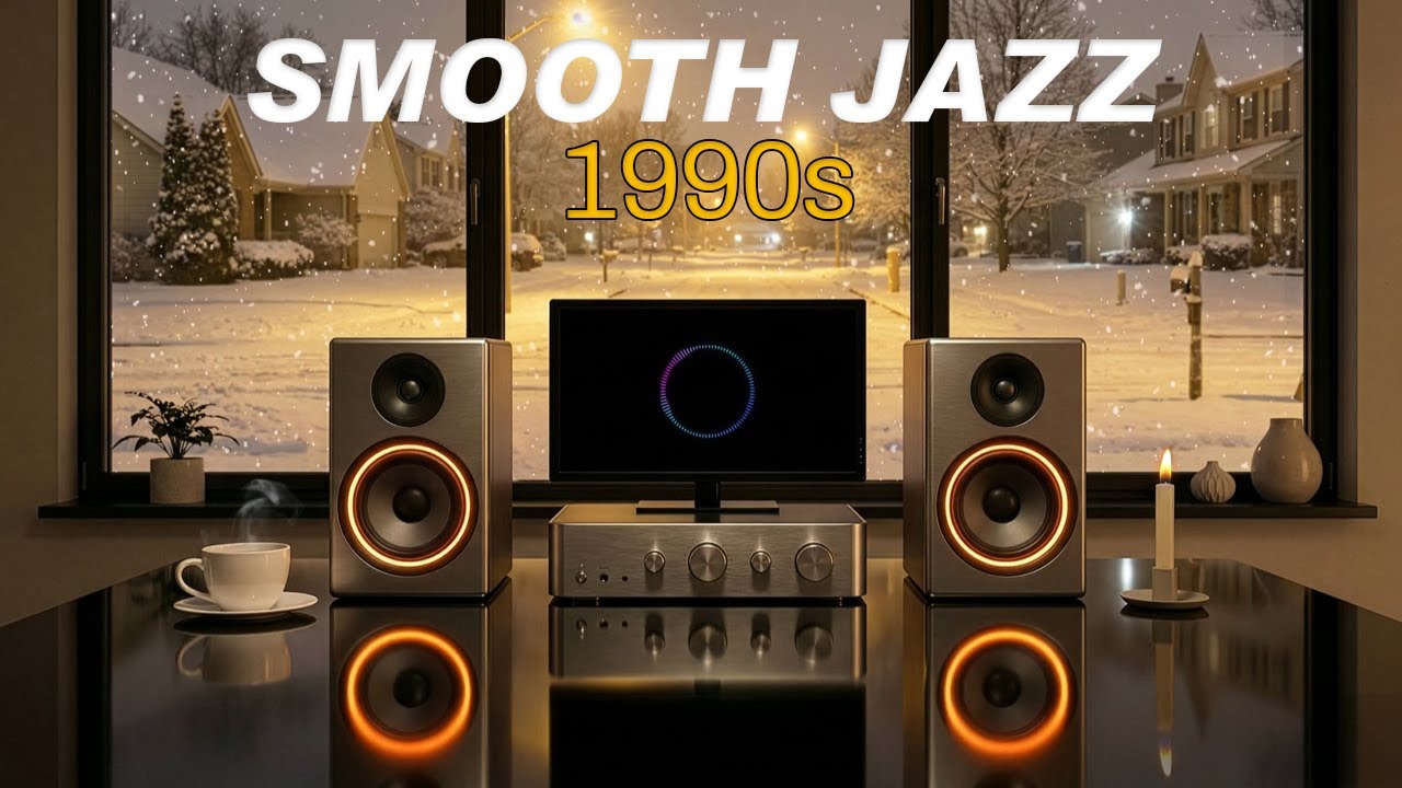 Smooth Jazz 90s ☕ Calm Vintage Instrumentals for Relaxing Night & Quiet Evenings