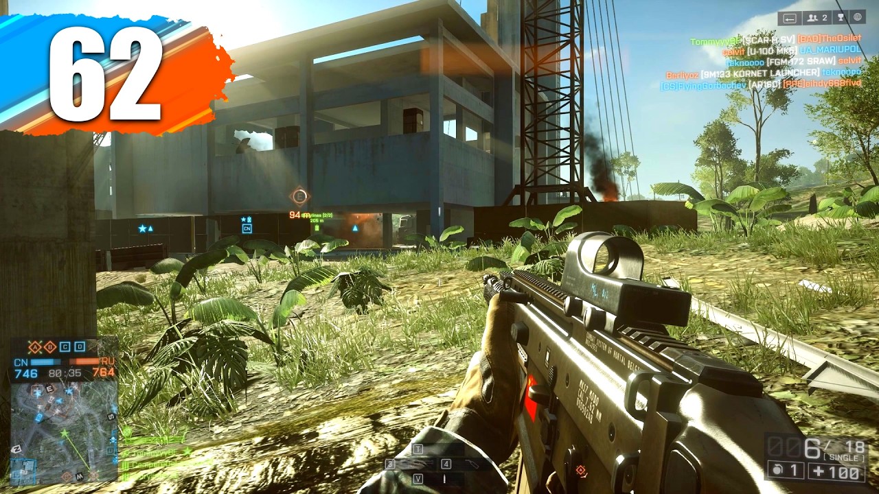 Battlefield 4: Multiplayer Highlights - Road to Max Rank #62