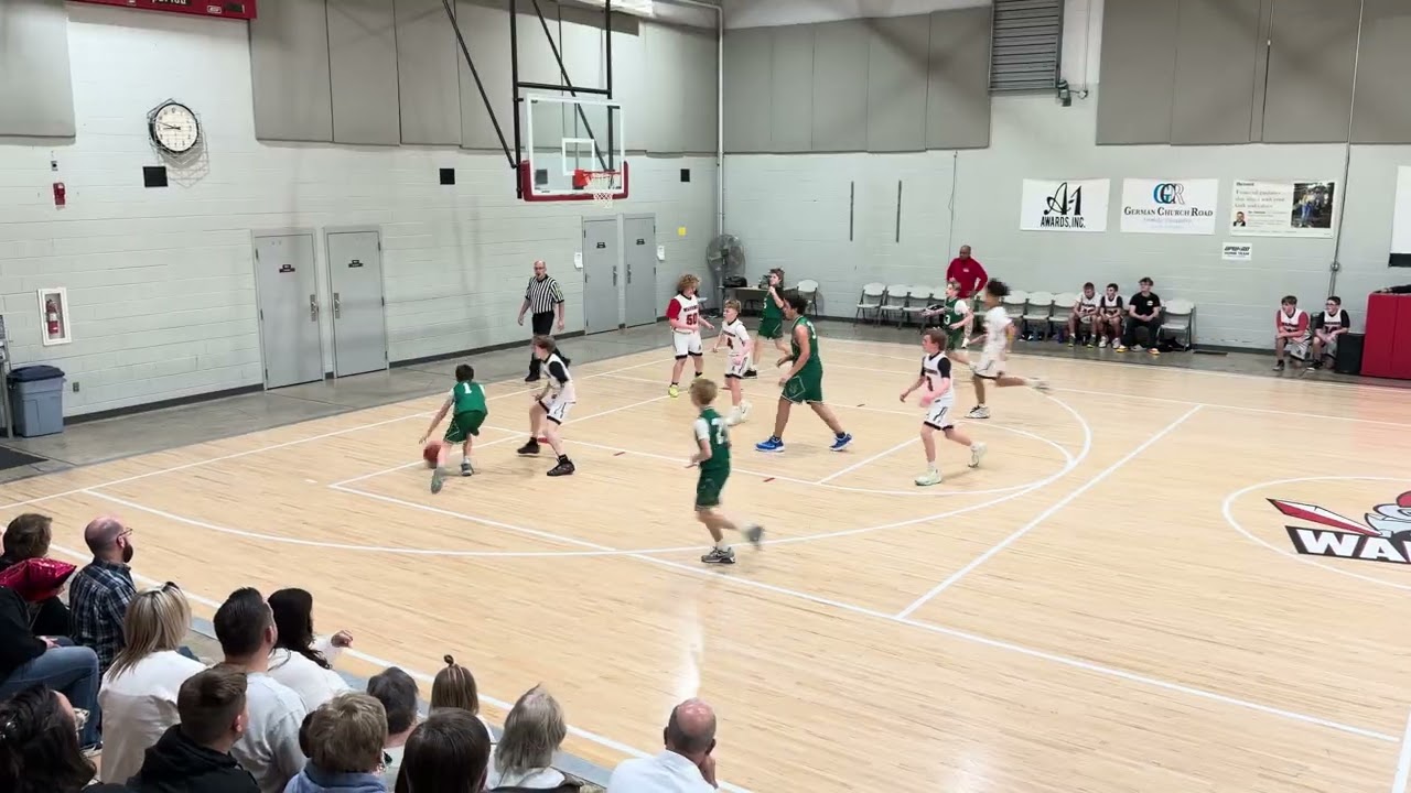 Zion Lutheran basketball 2026: vs holy cross green Q1