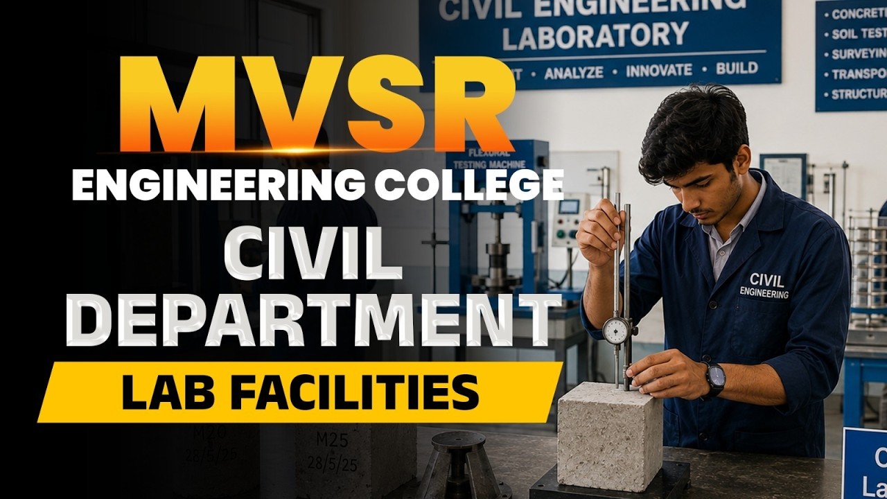 Civil Engineering at MVSR Engineering College | Labs, Placements & GHMC Project | MVSREC